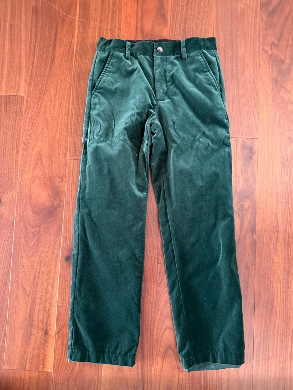 Janie and Jack Green Velvet pants